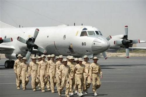 資料圖：在吉布提駐扎的日本海上自衛(wèi)隊P-3C巡邏機