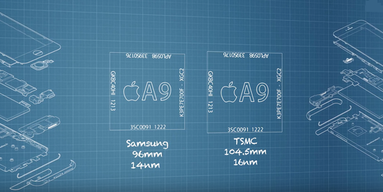 曝蘋果6S芯片門 同一款手機電池壽命差異巨大！