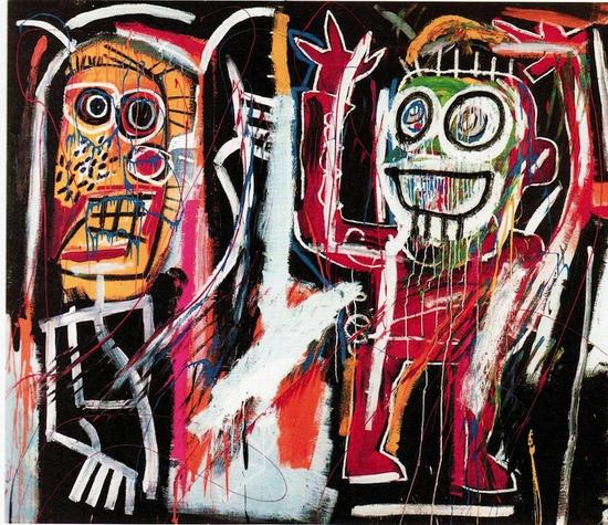 讓-米歇爾·巴斯奎特（Jean-Michel Basquiat），《Dustheads》，1982 圖片：Courtesy Christie`s