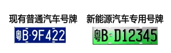 新能源汽車專用號牌來了！以后，你的車牌長這樣