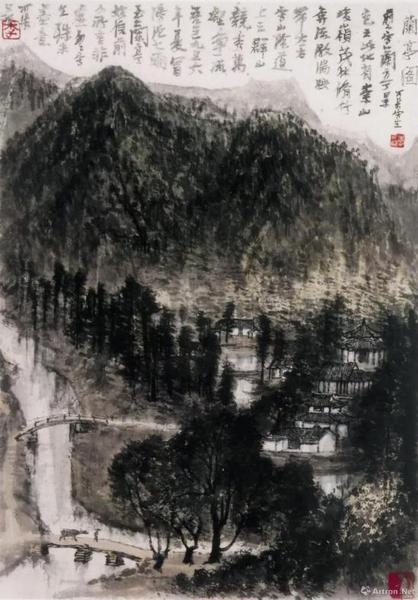 李可染 《蘭亭圖》 1956年