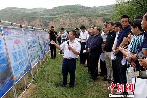 8月7日，歐美同學(xué)會(huì)(中國留學(xué)人員聯(lián)誼會(huì))“海歸專家脫貧攻堅(jiān)服務(wù)團(tuán)”40余位專家深入甘肅省定西市渭源縣北寨鎮(zhèn)，詳細(xì)考察當(dāng)?shù)胤鲐氻?xiàng)目開展情況。圖為服務(wù)團(tuán)在北寨鎮(zhèn)鄭家川村鑫大地春公司東西部協(xié)作扶持蔬菜產(chǎn)業(yè)發(fā)展示范基地。<a target='_blank' href='http://www.chinanews.com/'>中新社</a>記者 付強(qiáng) 攝