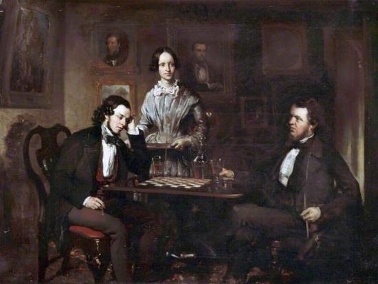 Chess Players， c.1840–c.1850