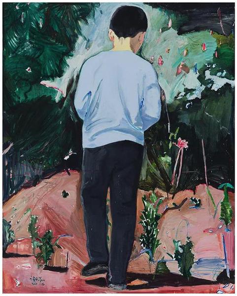 許宏翔，健健，200×160cm，布面油彩，2016