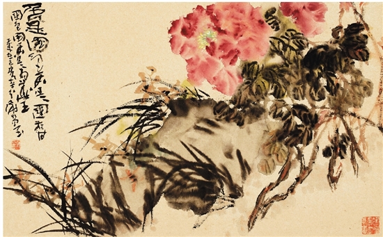 謝水墨 國(guó)色國(guó)香圖 48×77cm