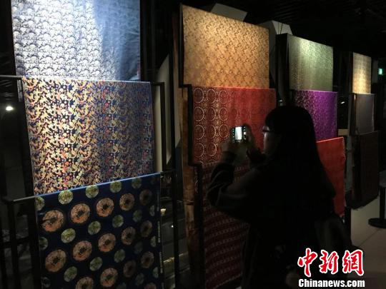 圖為觀眾正在看展?！≡酪劳?攝