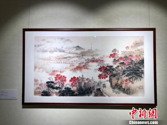 藝術(shù)館中，有錢松喦家屬授權(quán)復(fù)制的作品100多幅?！O權(quán) 攝