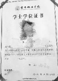 弄錯(cuò)的學(xué)位證書(shū)